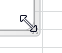 Excel 2010, chart resize handle