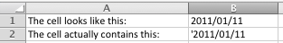 Excel date being treated by Excel as a text field