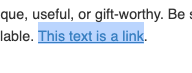 Mailchimp email campaign - text after adding a link to it | Learn Mailchimp with Five Minute Lessons