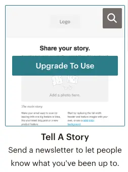 Mailchimp email campaign - you must upgrade to use this email template | Learn Mailchimp with Five Minute Lessons